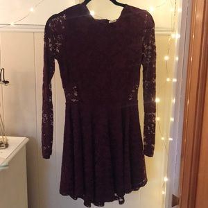 Maroon occasion dress